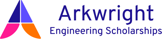 Colorful logo for engineering scholarships