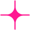 Bright pink star shape design