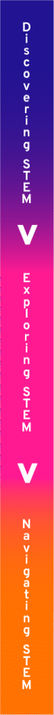 Gradient background with directional arrows