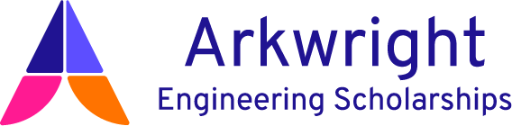 Colorful logo for engineering scholarships